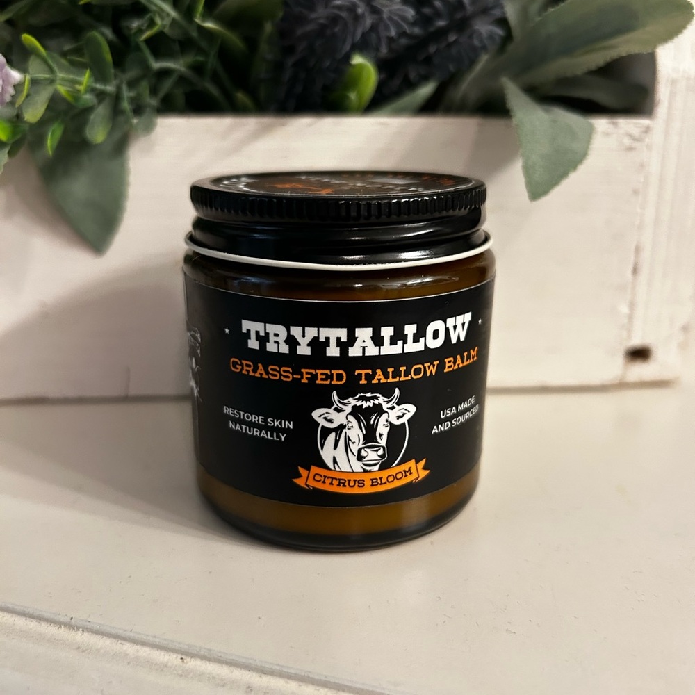 TryTallow™ Grass-Fed Tallow Balm (4oz) - Citrus Bloom Scented - Picture 4 of 6